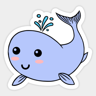 Cute Whale Sticker